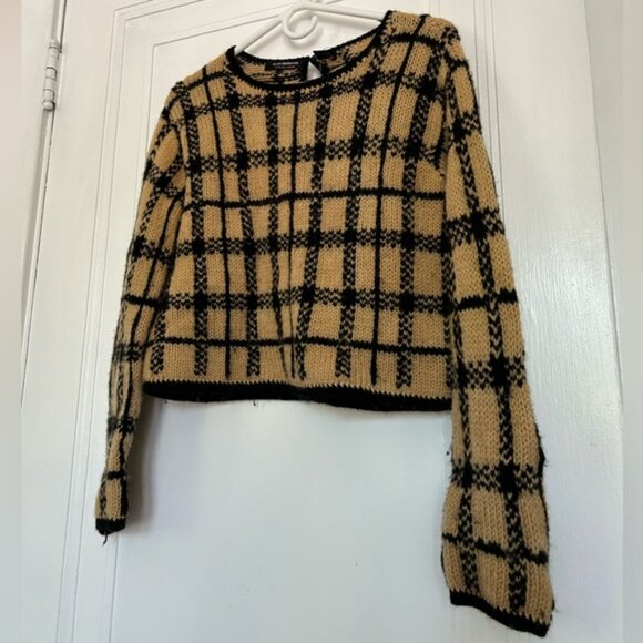 Cropped vintage wool sweater dyed with onion skins! - Picture 4 of 4